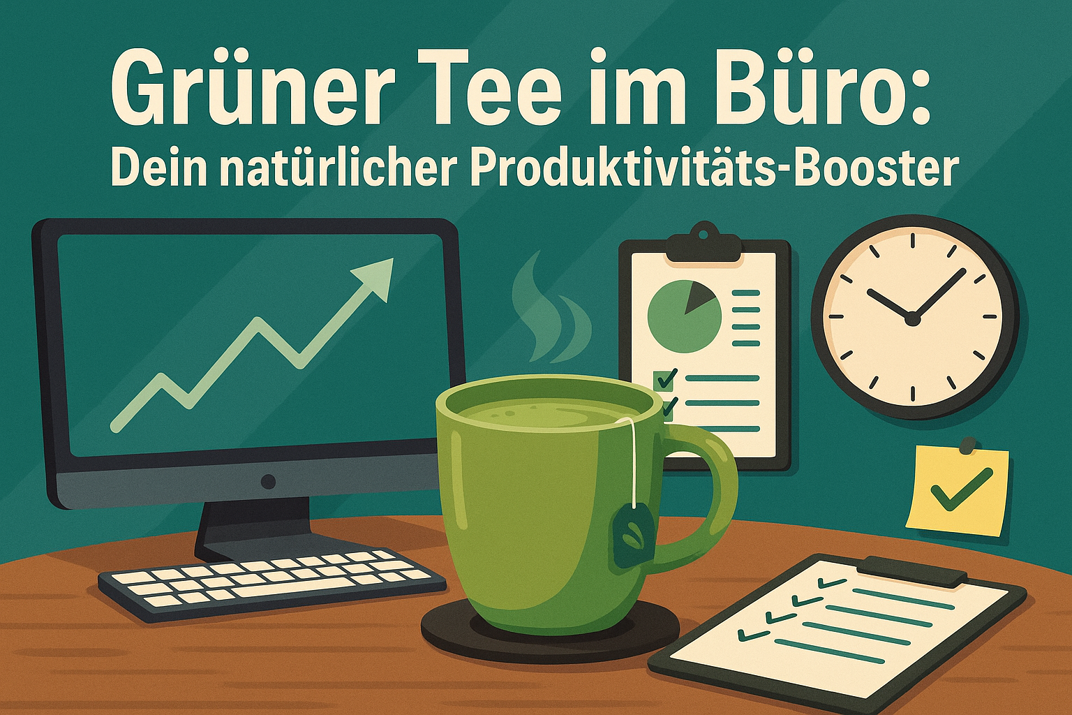 Grüner Tee im Büro: Dein natürlicher Produktivitäts-Booster